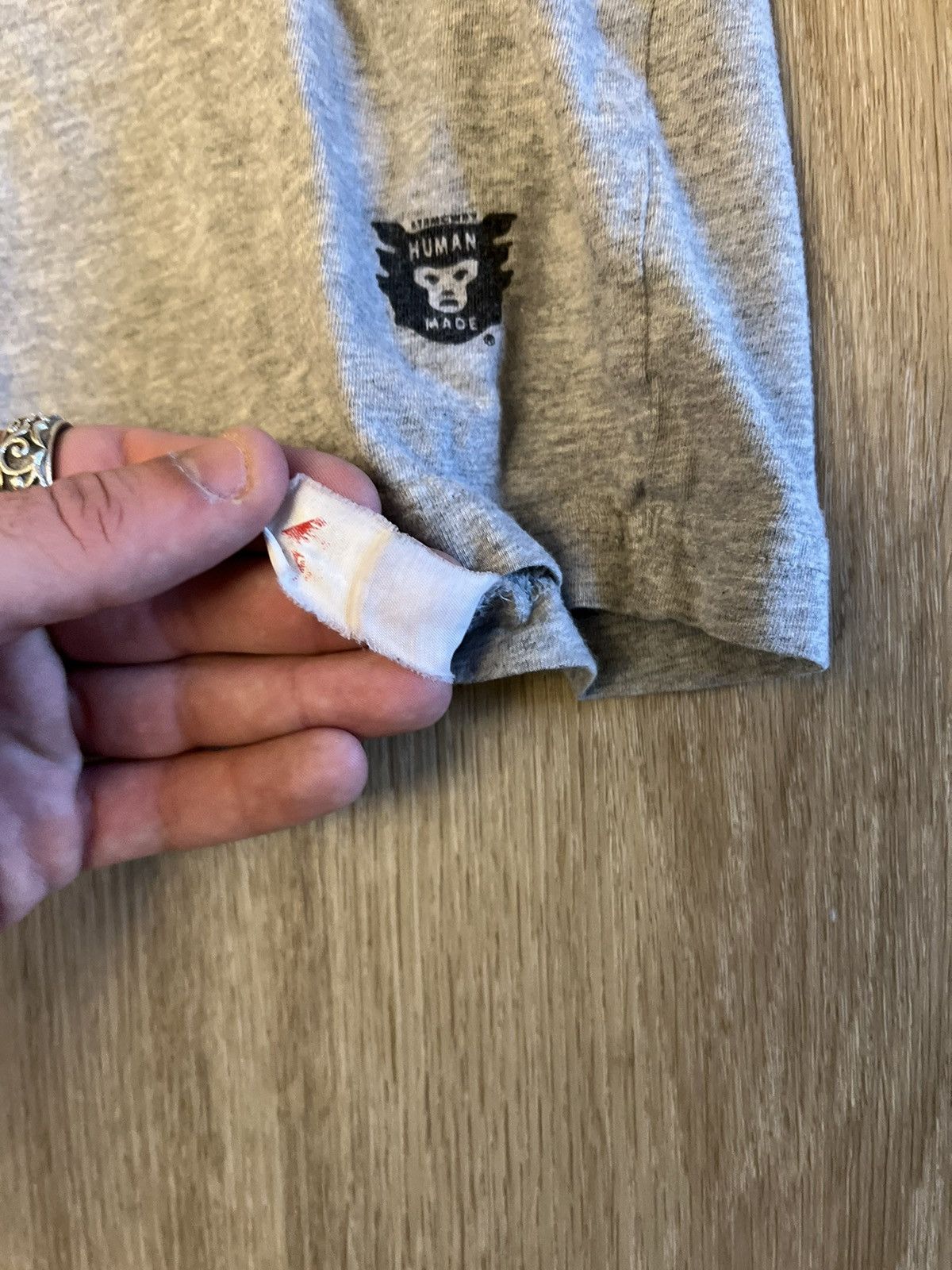 Human Made × Nigo Human made blank tee, beat, distressed, faded Size US M / EU 48-50 / 2 - 4 Thumbnail
