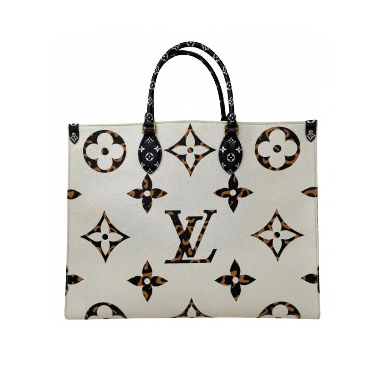 LOUIS VUITTON ONTHEGO GIANT JUNGLE MONOGRAM IVORY CARAMEL
