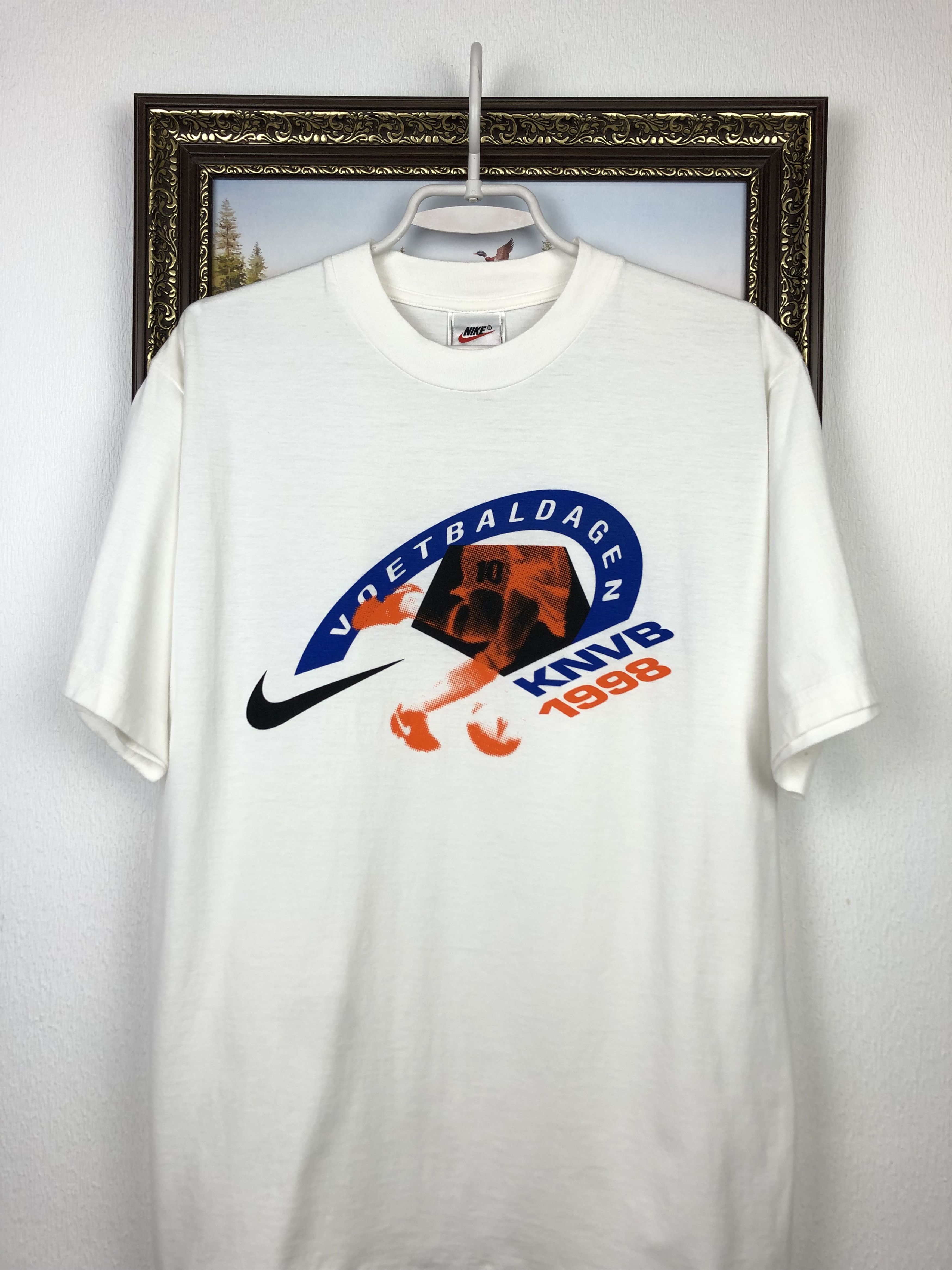 Nike Vintage Nike Netherlands Holland Football Shirt Soccer Tee Size US S / EU 44-46 / 1 - 2 Thumbnail