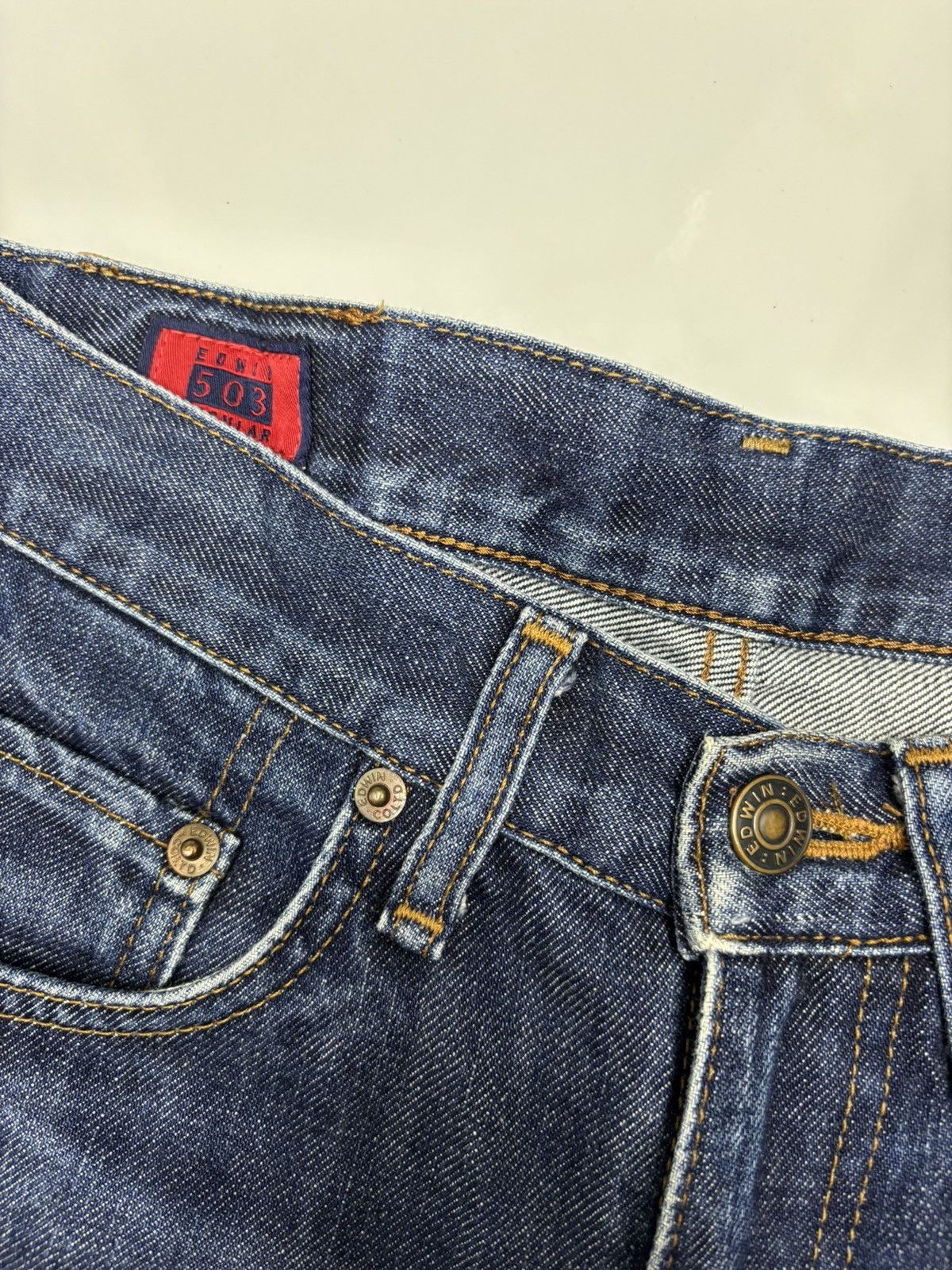 Undercover VINTAGE EDWIN 503zz STRAIGHT CUT DENIM JEANS Size US 27 - 10 Thumbnail