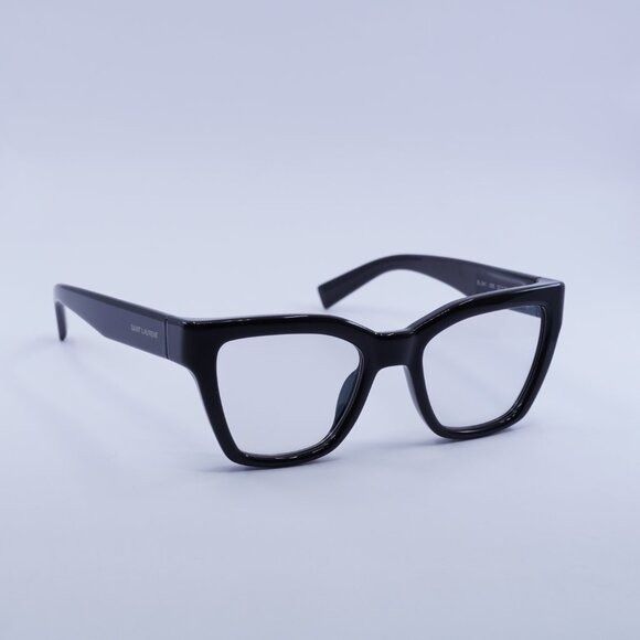 Saint Laurent Paris Saint Laurent SL641 006 Sunglasses Shiny Black Cat Eye Frame Size ONE SIZE - 4 Thumbnail