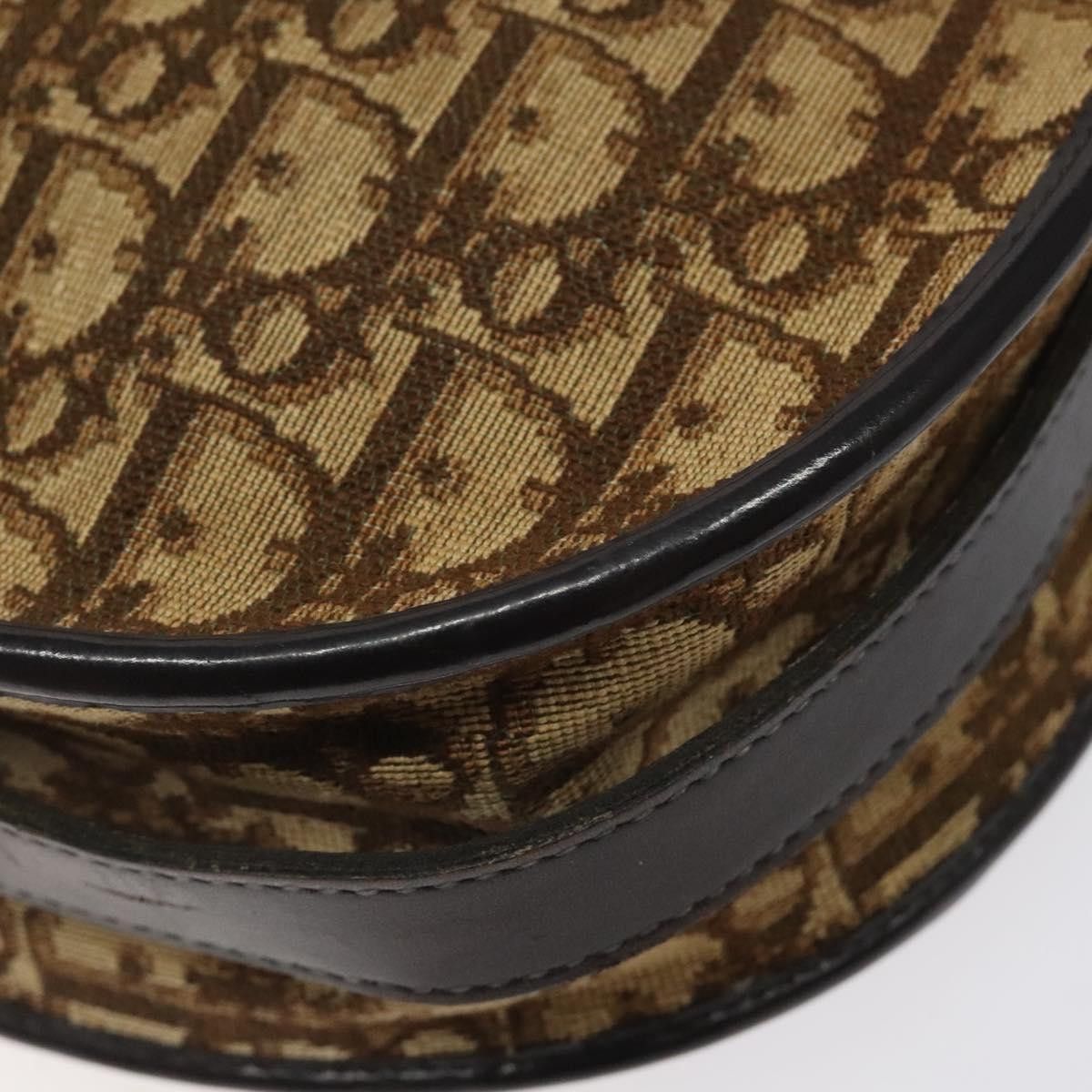 Dior DIOR Trotter Canvas Shoulder Bag Brown Gold Size ONE SIZE - 9 Thumbnail