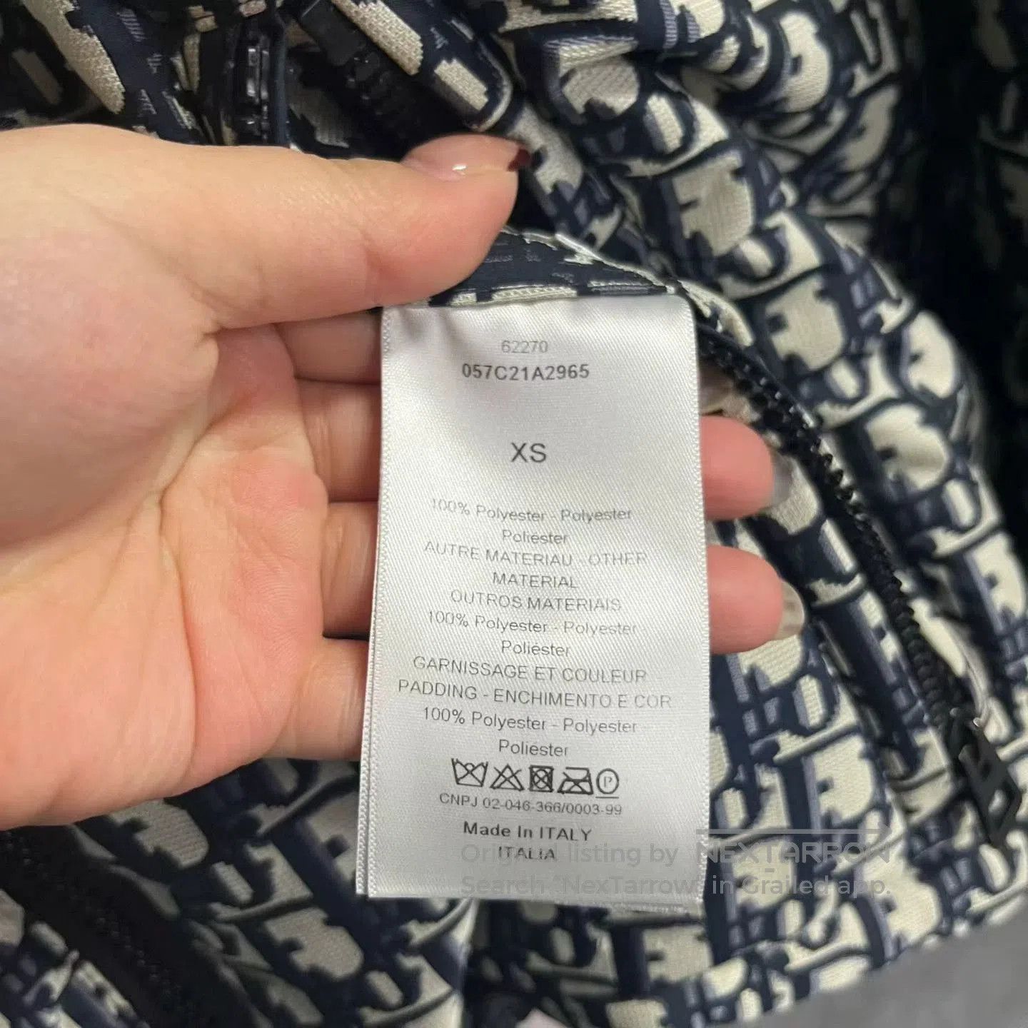 Dior Dior Spliced Print Zip Puffer Jacket. Size XS / US 0-2 / IT 36-38 - 4 Thumbnail