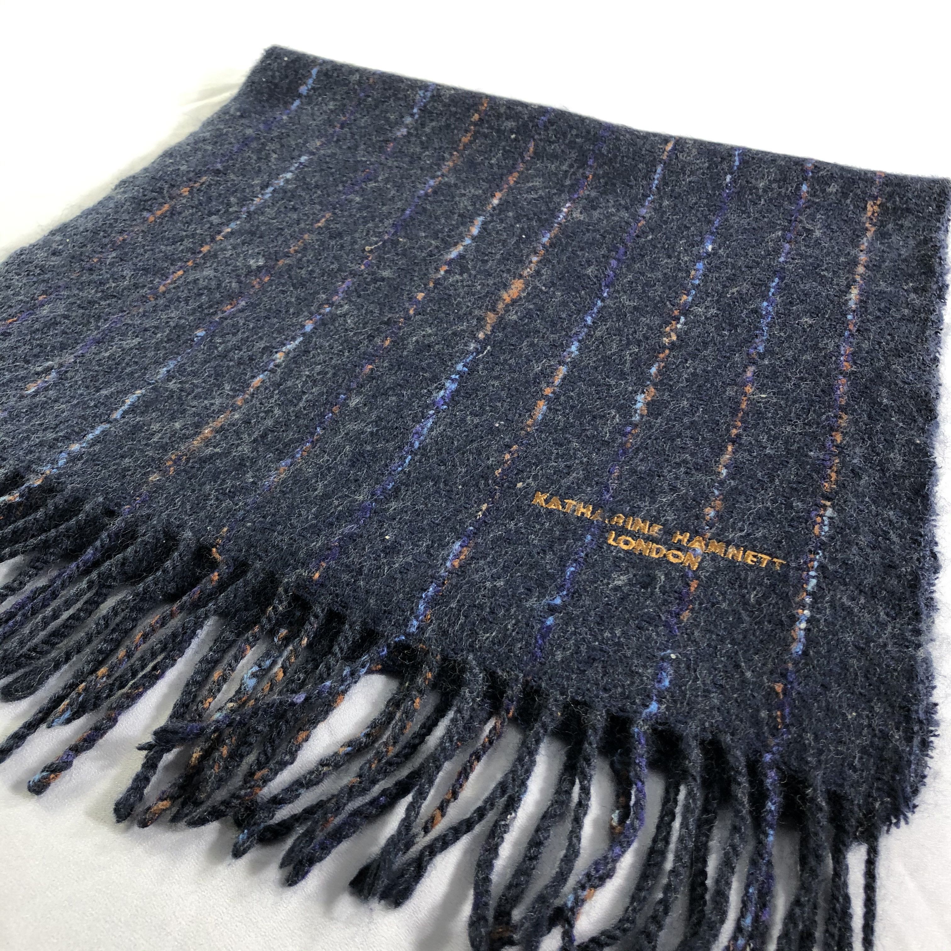 Katharine Hamnett London Katharine Hamnett Wool Scarf Muffler Neckwear V2445 Size ONE SIZE - 3 Thumbnail