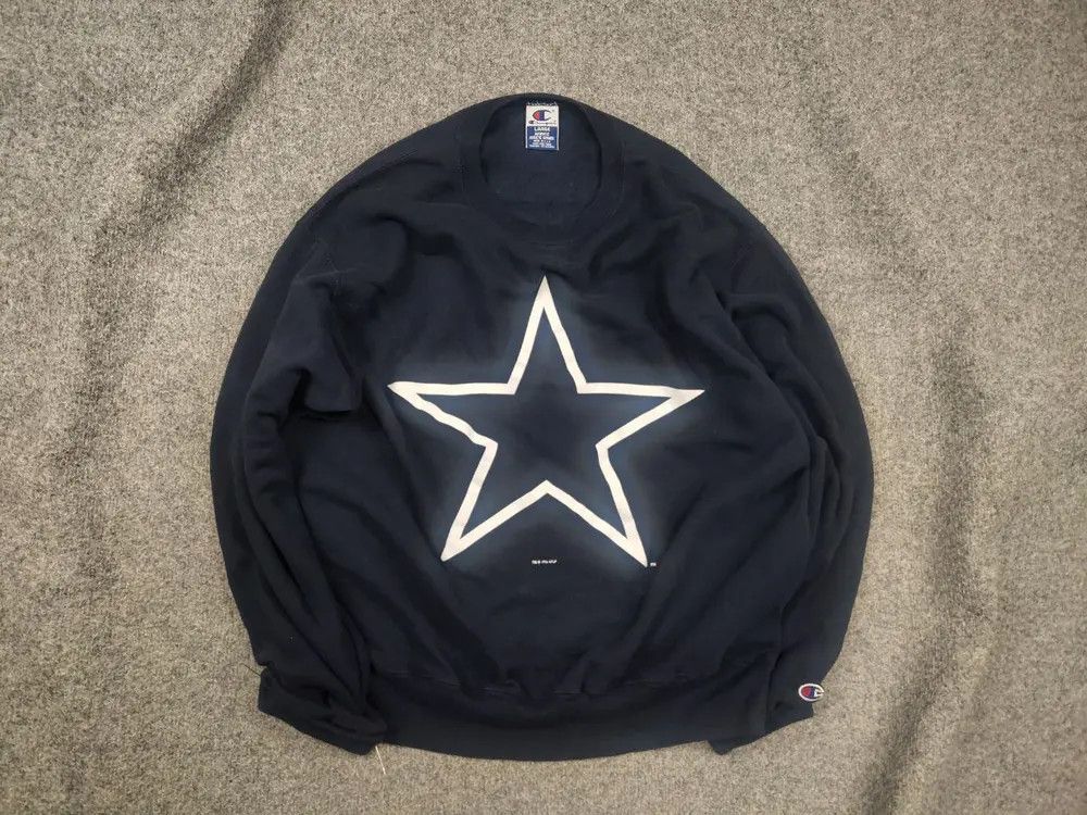 Champion Vintage 1996s Champion NFL Dallas Cowboys Logo Sweatshirt Size US L / EU 52-54 / 3 - 1 Thumbnail