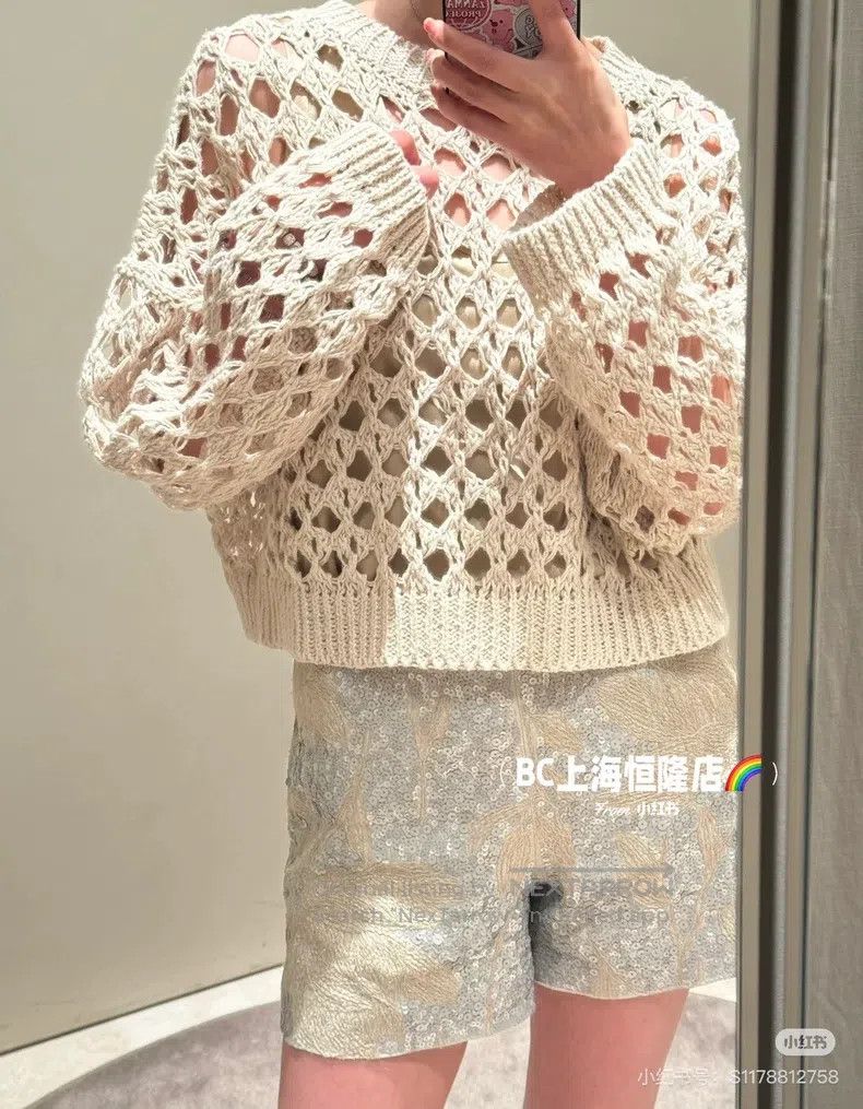 Brunello Cucinelli Brunello Cucinelli Sequin Embroidered Shorts Size 25" / US 0 / IT 36 - 2 Thumbnail