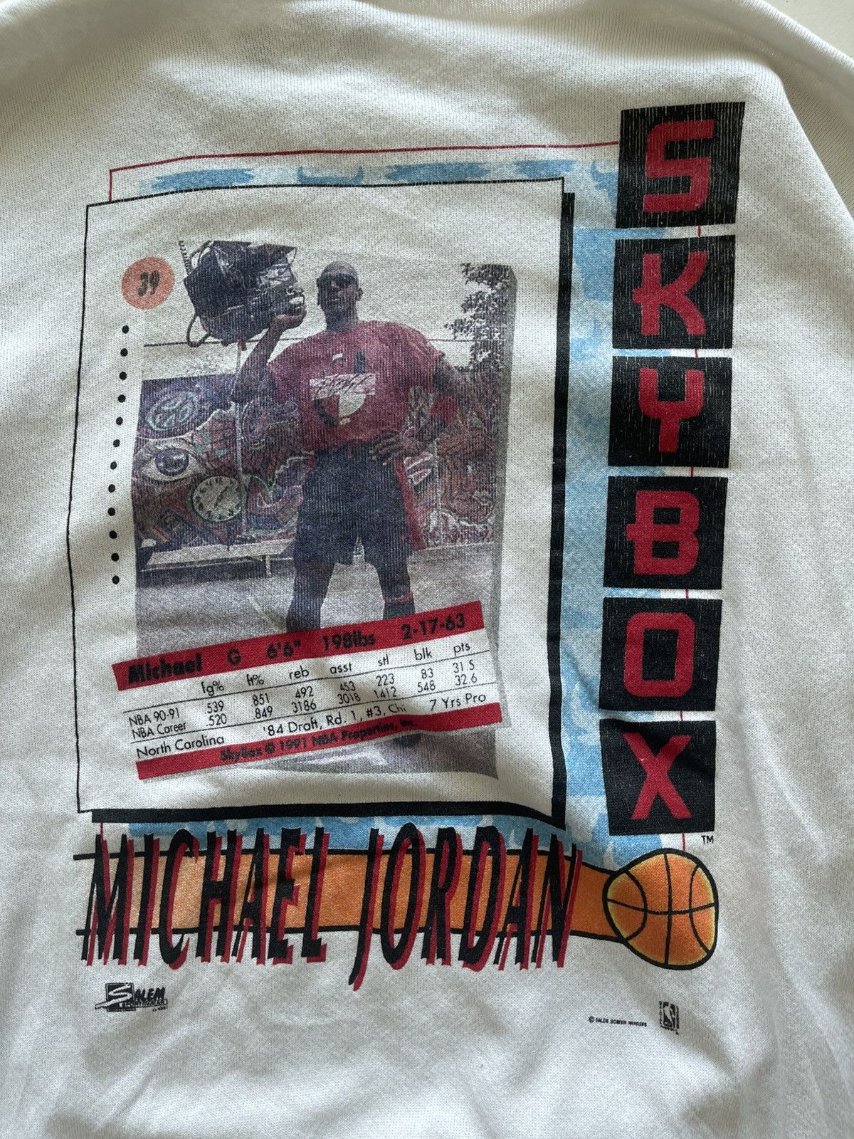 NBA Vintage 90s Salem Michael Jordan Sweatshirt Size US L / EU 52-54 / 3 - 10 Thumbnail