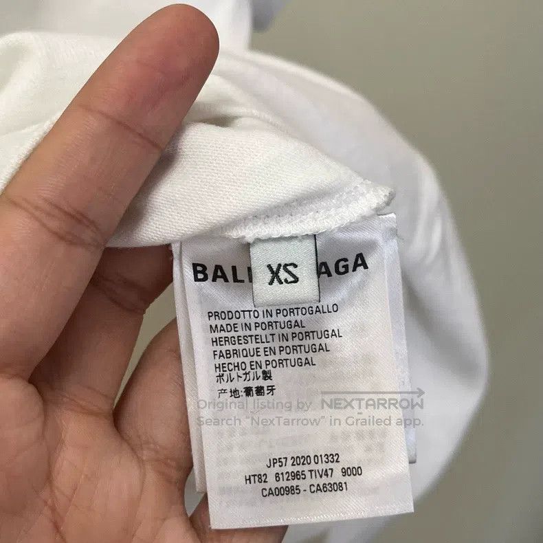Balenciaga Balenciaga White Band Logo Printed Short Sleeve Size US XS / EU 42 / 0 - 6 Thumbnail