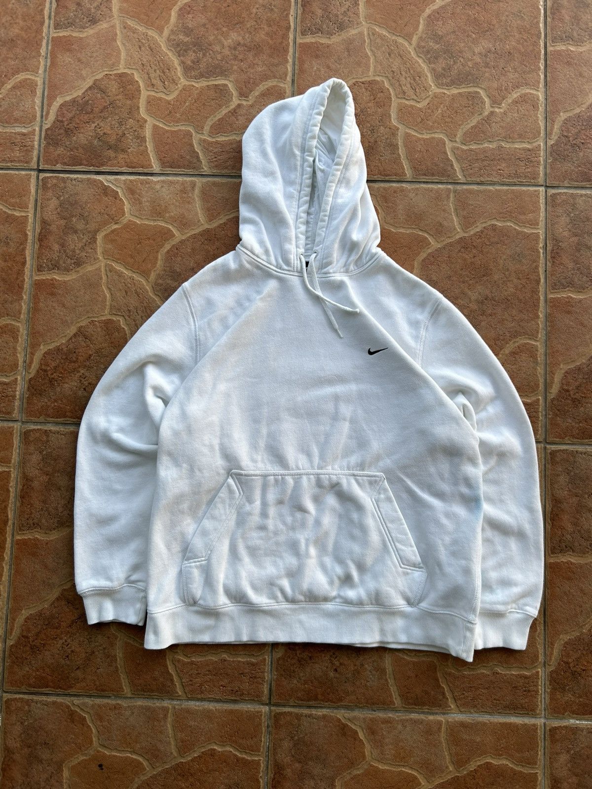 Nike Y2K White Nike hoodie Size US XL / EU 56 / 4 - 1 Thumbnail