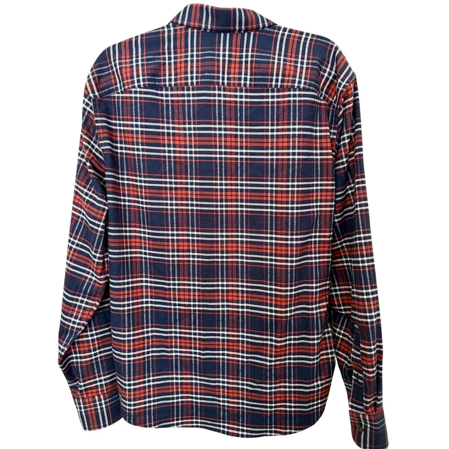 UNTUCKit UNTUCKit Shirt Men's Large Blue Red Long Sleeve Casual Flannel Button Down Size US L / EU 52-54 / 3 - 5 Thumbnail