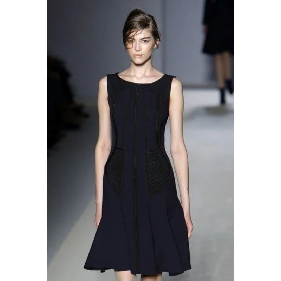 Alberta Ferretti Alberta Ferretti Blue A-Line Dress (IT 42 / US 6, M) Size M / US 6-8 / IT 42-44 - 2 Thumbnail