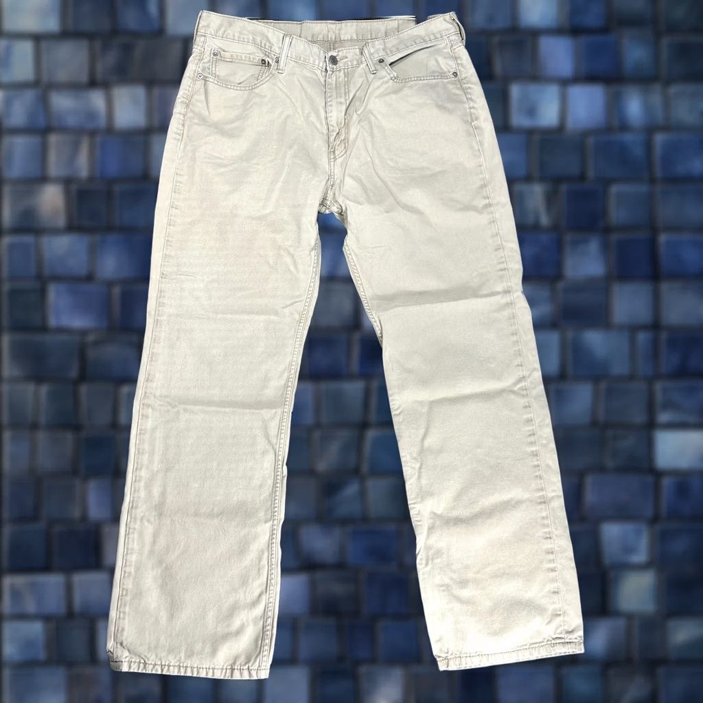 Levi's Levi's 514 Jeans Mens 38 Beige Cotton Straight Leg Pockets Size US 38 / EU 54 - 1 Thumbnail