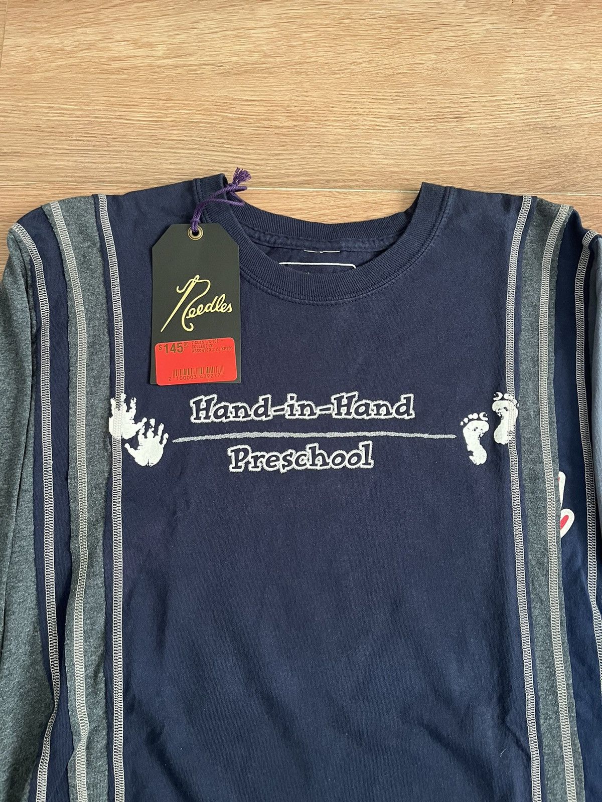 Needles 7 Cut College Long Sleeve Tee Size US S / EU 44-46 / 1 - 3 Thumbnail