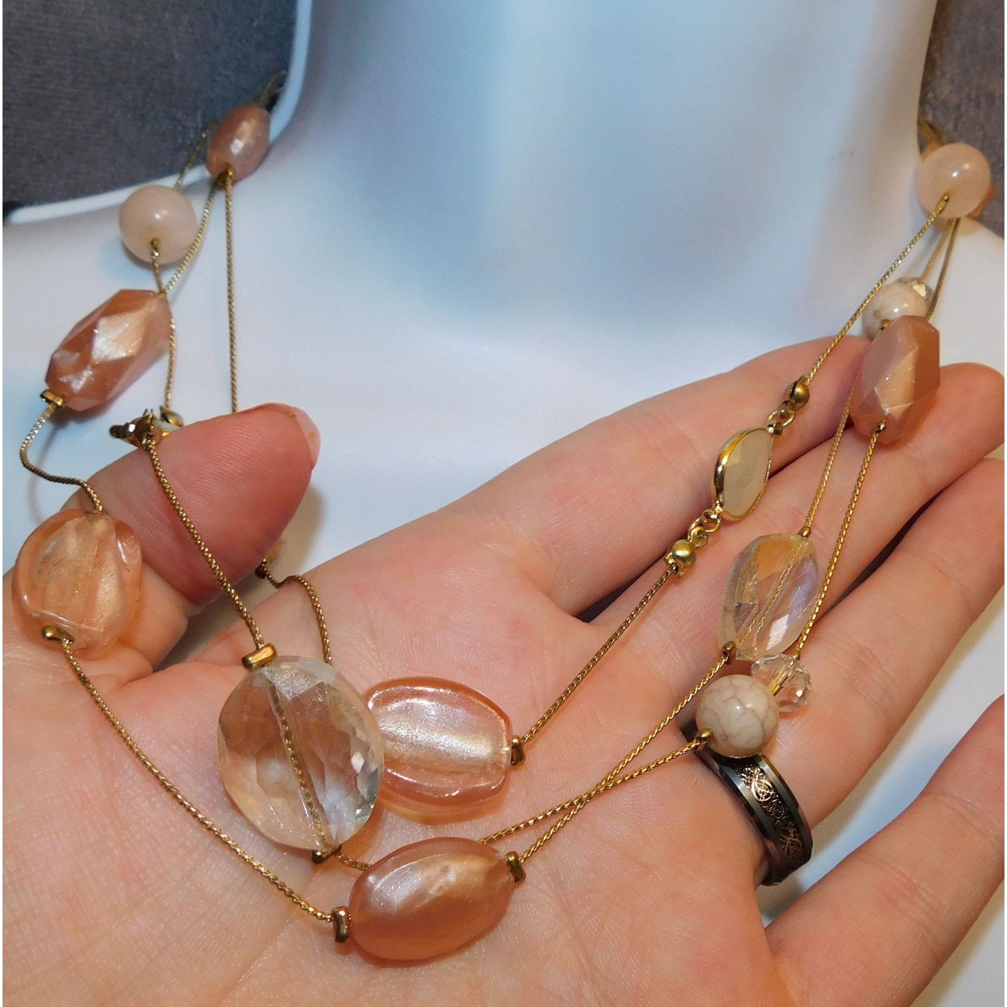 Other Charming Charlie Pink And Gold Necklace Size ONE SIZE - 2 Thumbnail