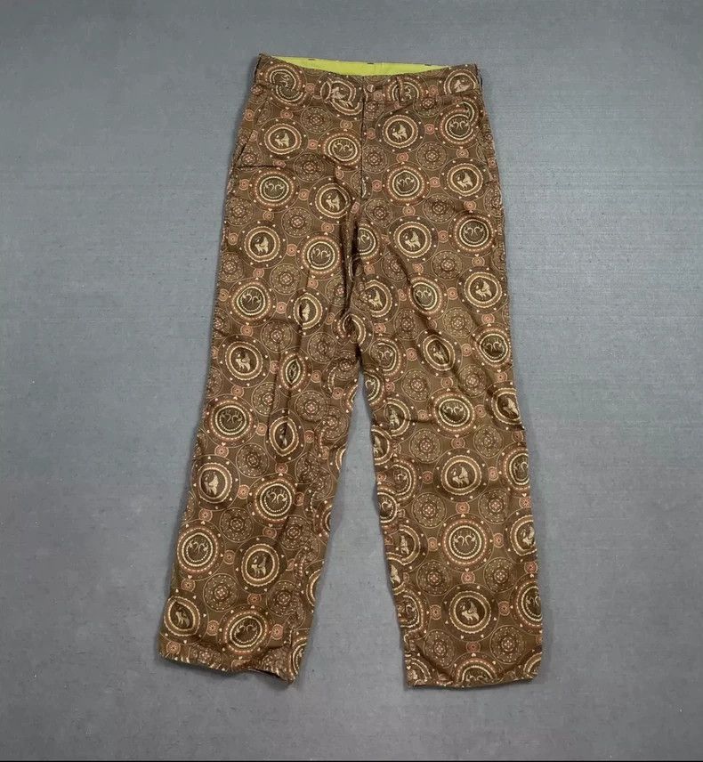 Needles Needles Ethnic Totem Print Casual Pants - dmc Size US 28 / EU 44 - 1 Thumbnail