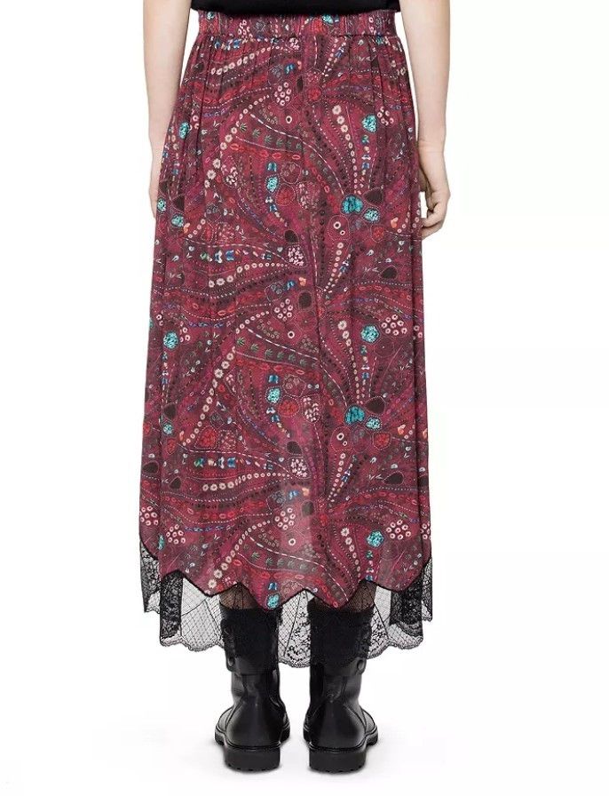 Zadig & Voltaire ZADIG & VOLTAIRE Joslin Psyche lace trim skirt. Size 40 Size 34" / US 12 / IT 48 - 12 Thumbnail