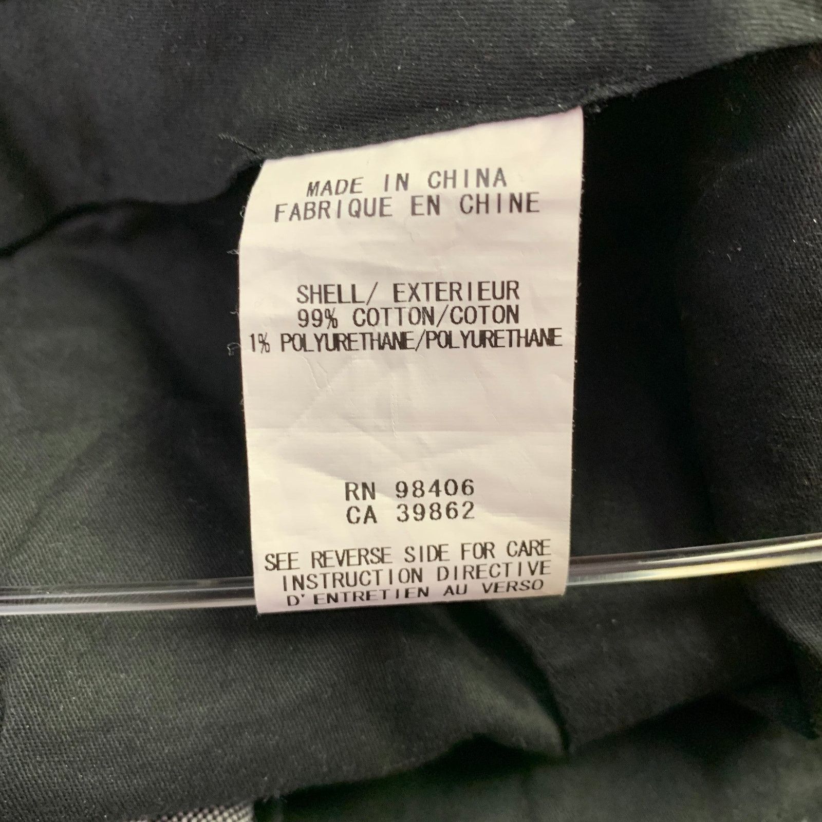 Theory Size 36 Black White Nailhead Cotton Blend Casual Pants Size US 36 / EU 52 - 4 Thumbnail
