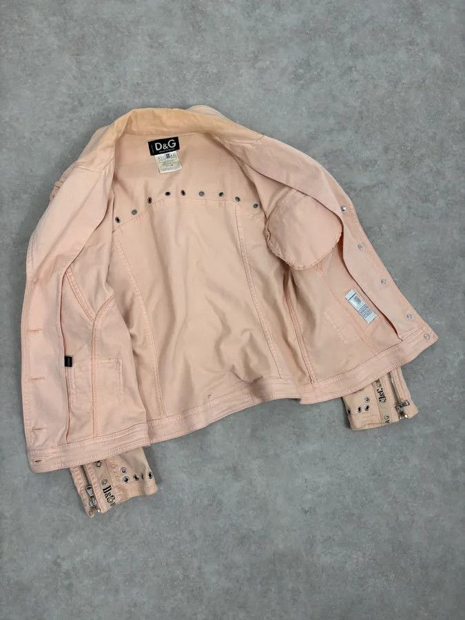 Dolce & Gabbana 2000s Dolce & Gabbana Pink Multi Zip Cargo Jacket Size M / US 6-8 / IT 42-44 - 7 Thumbnail
