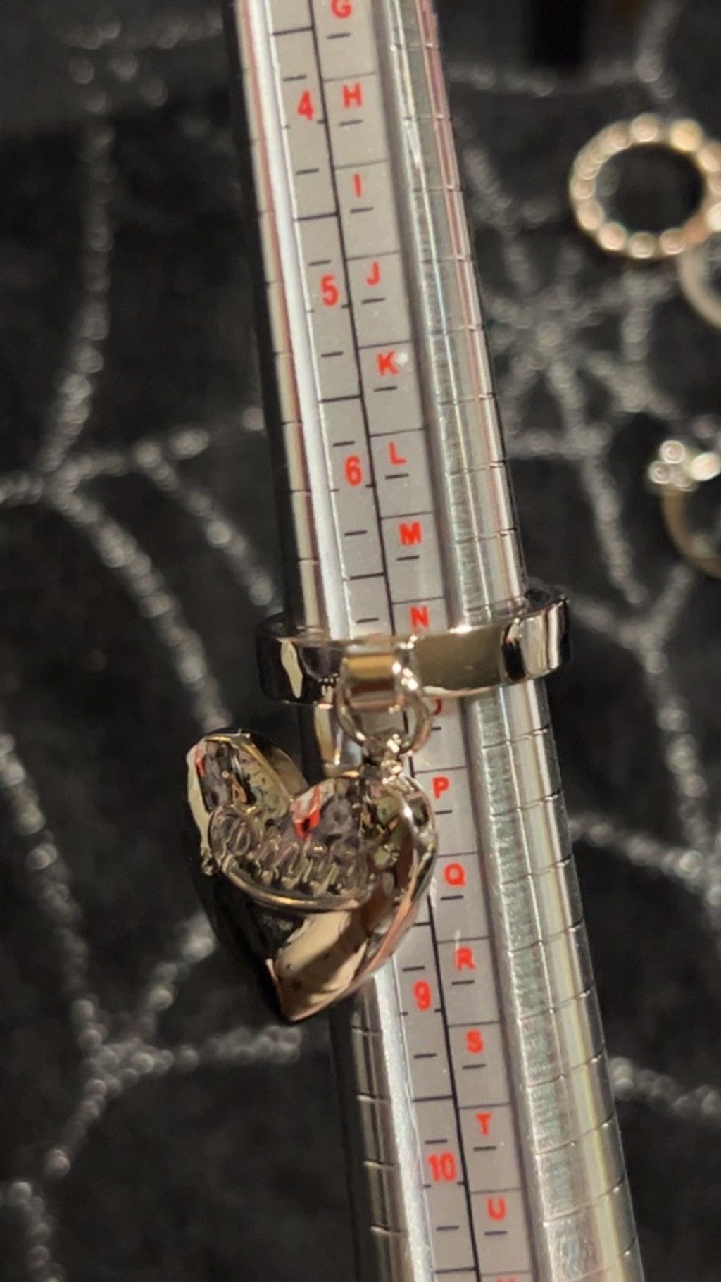 The Unbranded Brand Women's Unbranded Silver Heart Charm Ring, One Size Size ONE SIZE - 4 Thumbnail