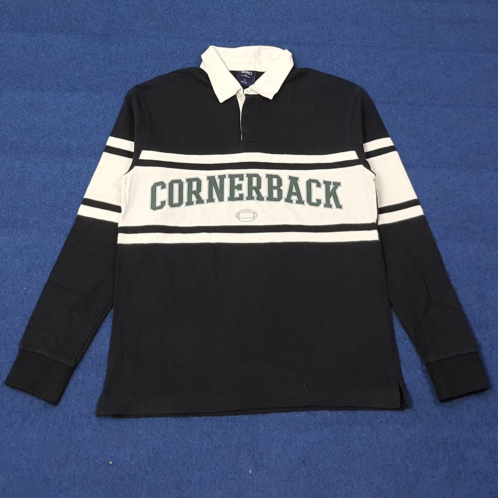 Vintage Vintage Cornerback American Football Polo Shirt C267N70 Size US M / EU 48-50 / 2 - 1 Thumbnail