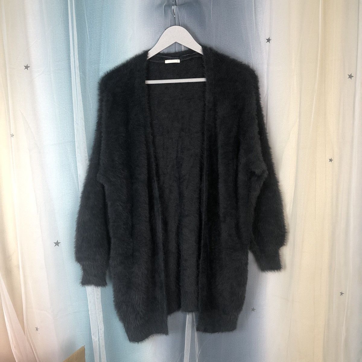 Aran Isles Knitwear × GU × Japanese Brand GU Grey Shag Shaggy Fur Mohair Cardigan #899 Size M / US 6-8 / IT 42-44 - 1 Thumbnail