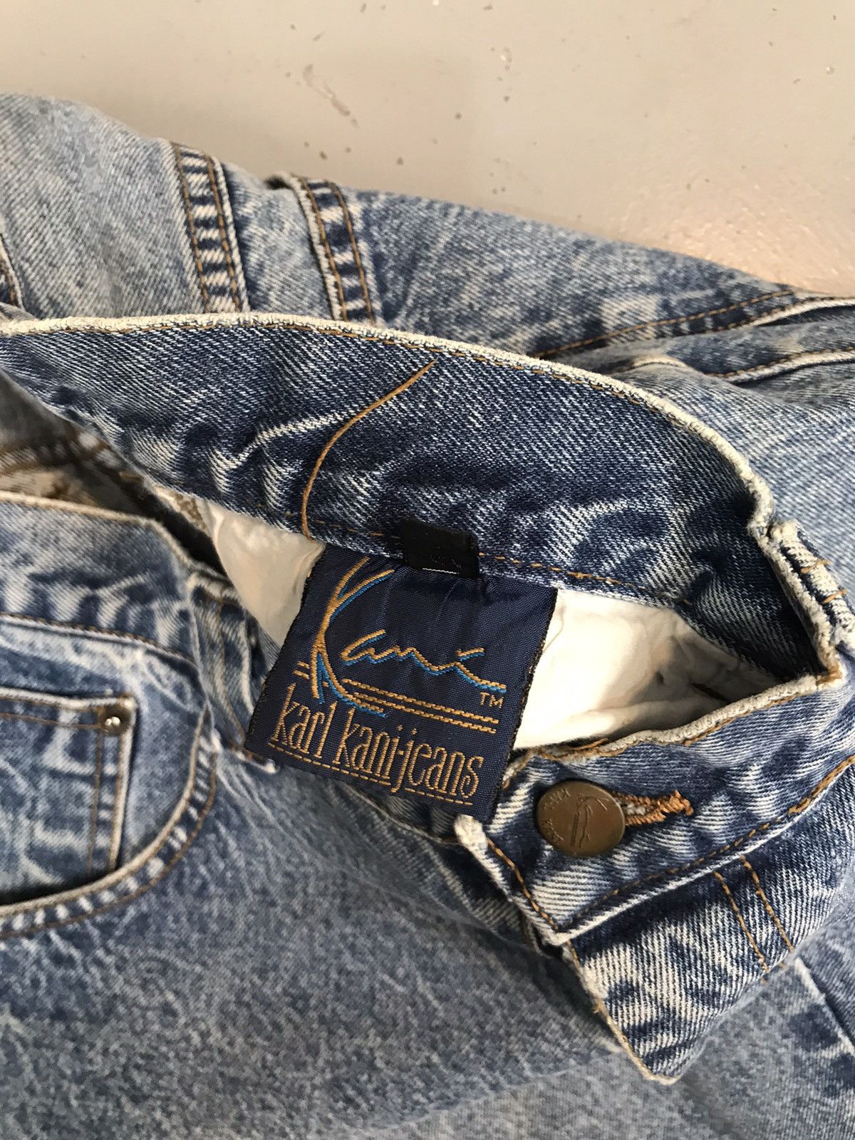 Karl Kani × Vintage Vintage Karl Kani logo patched skater denim jort Size US 30 / EU 46 - 5 Thumbnail