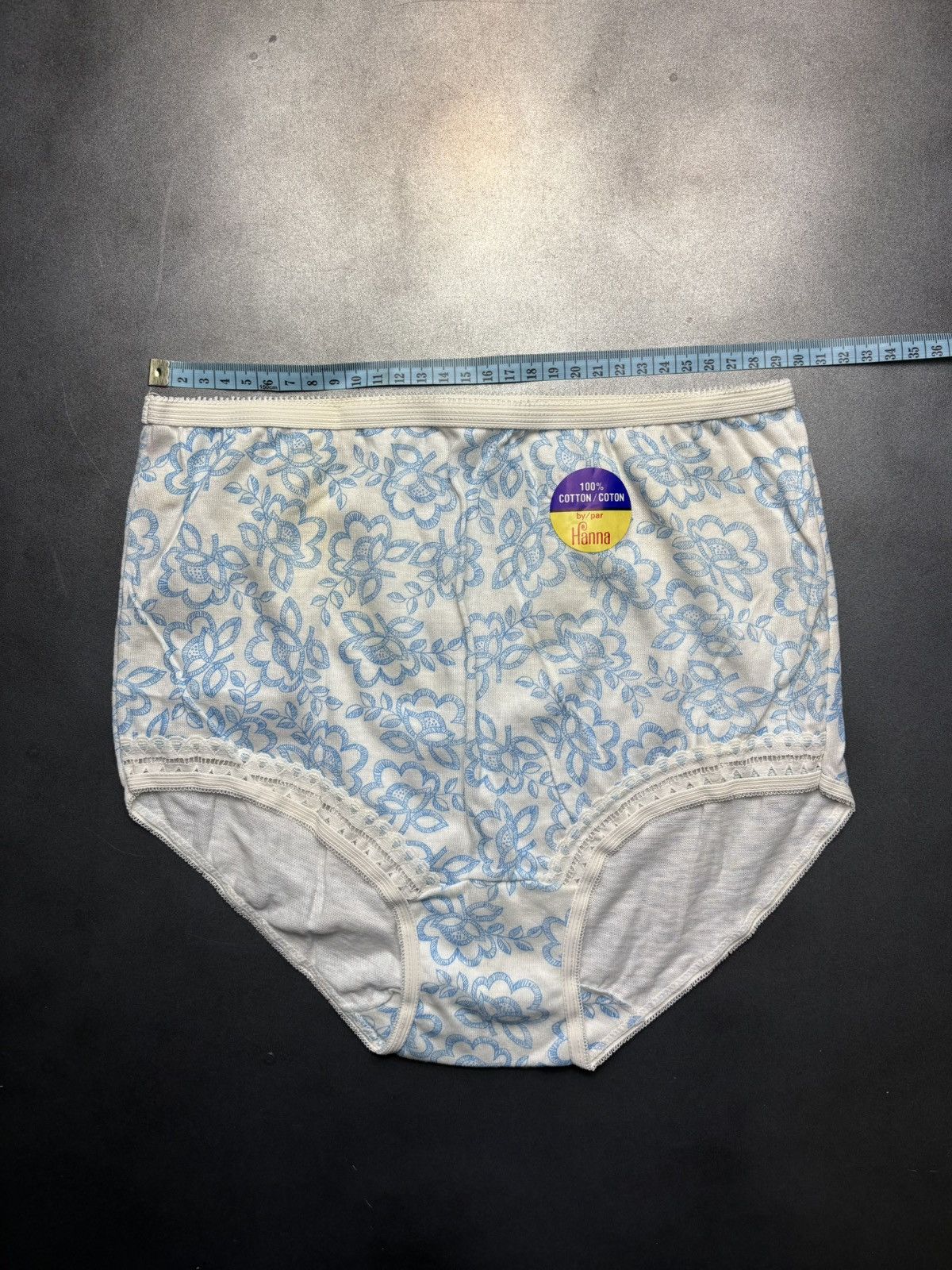 Vintage 2 Pairs of 1970s Floral Granny Panties Hanna Underwear High Size ONE SIZE - 6 Thumbnail