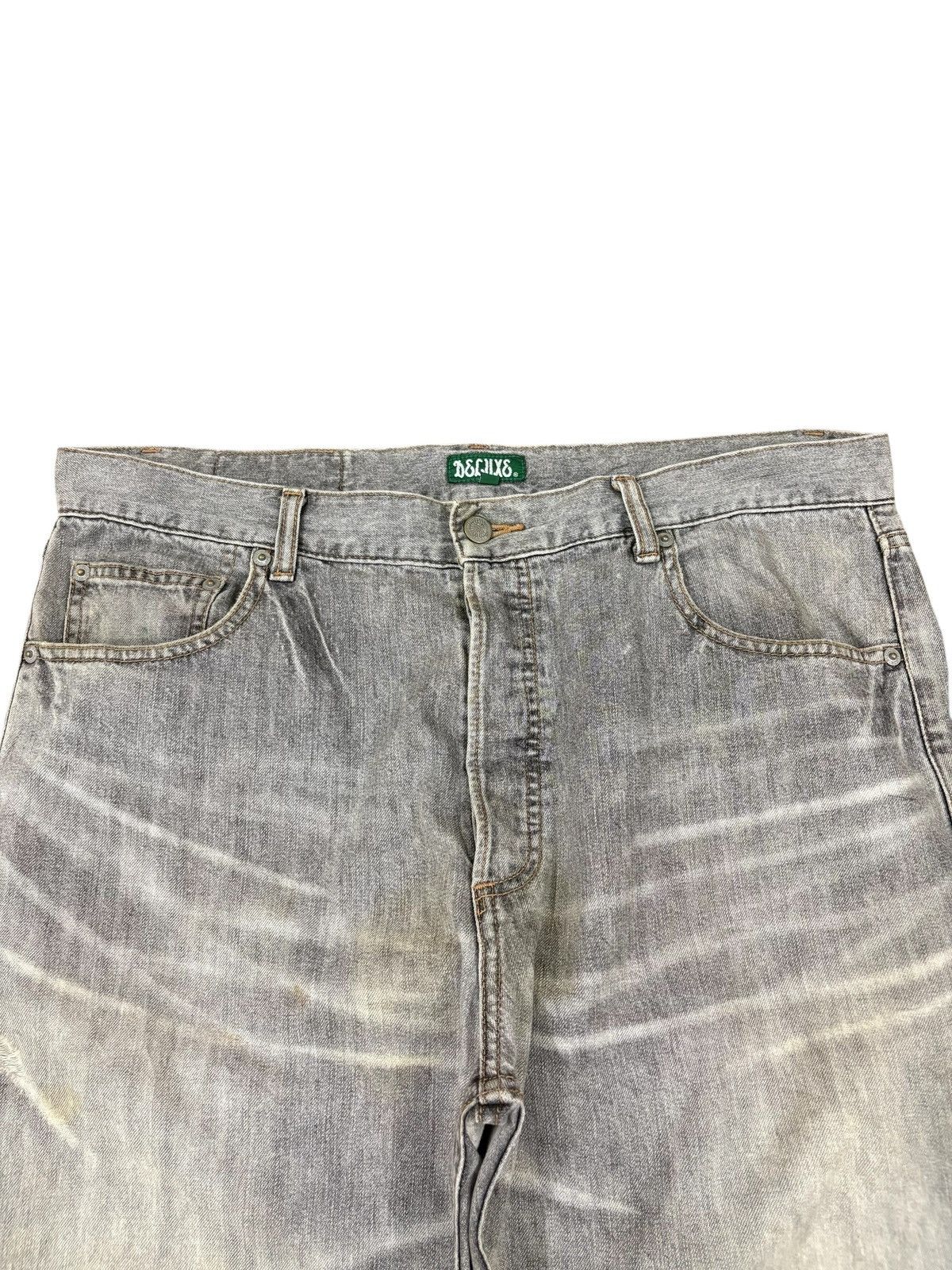 Japanese Brand Vintage Japanese Deluxe Charcoal Wash Baggy Jeans Size US 37 - 3 Thumbnail