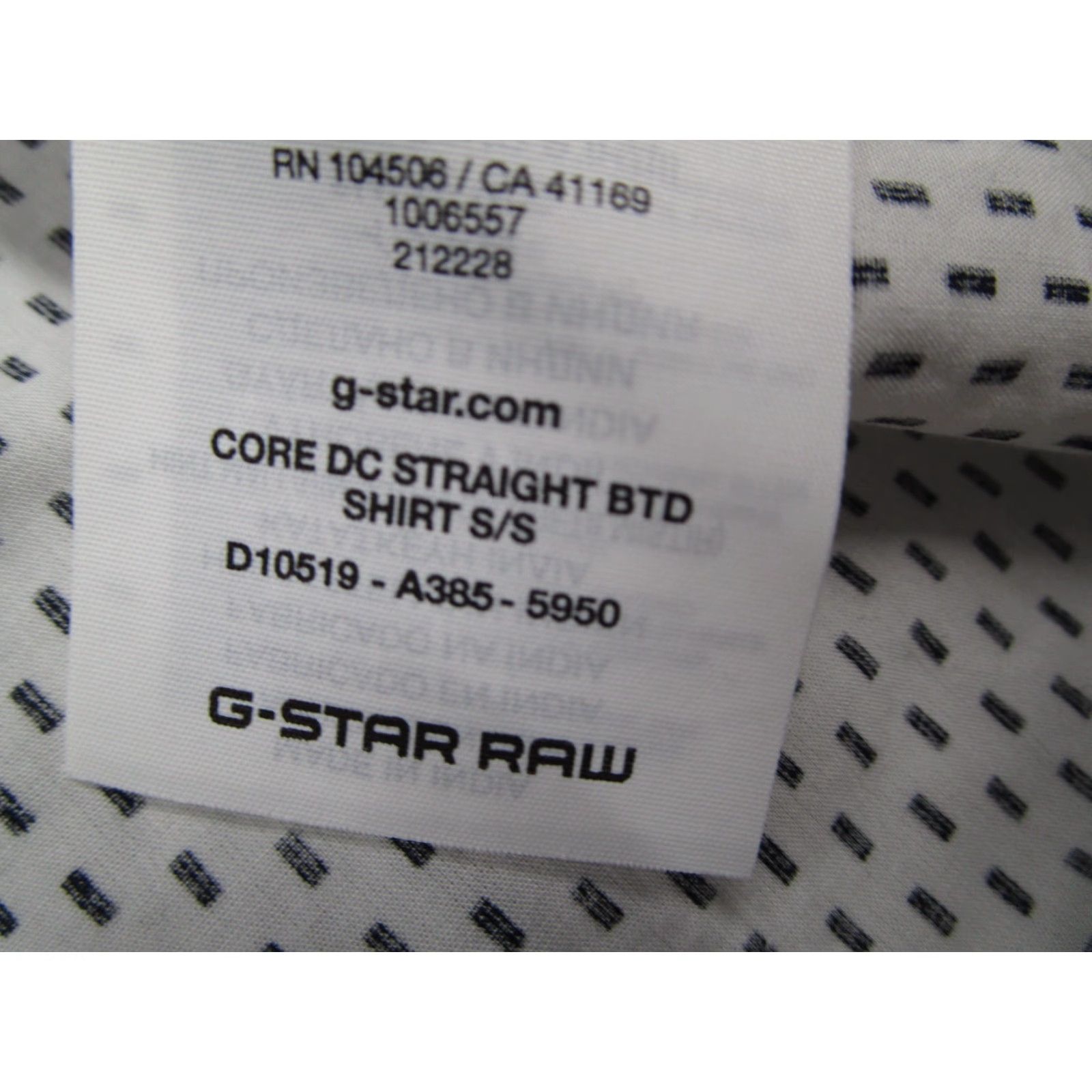 G-Star G Star Raw Shirt Mens XL White Button-Up Casual Core DC Straight BTD 80s 90s City Designer Retro Vintage No Size US XL / EU 56 / 4 - 4 Thumbnail