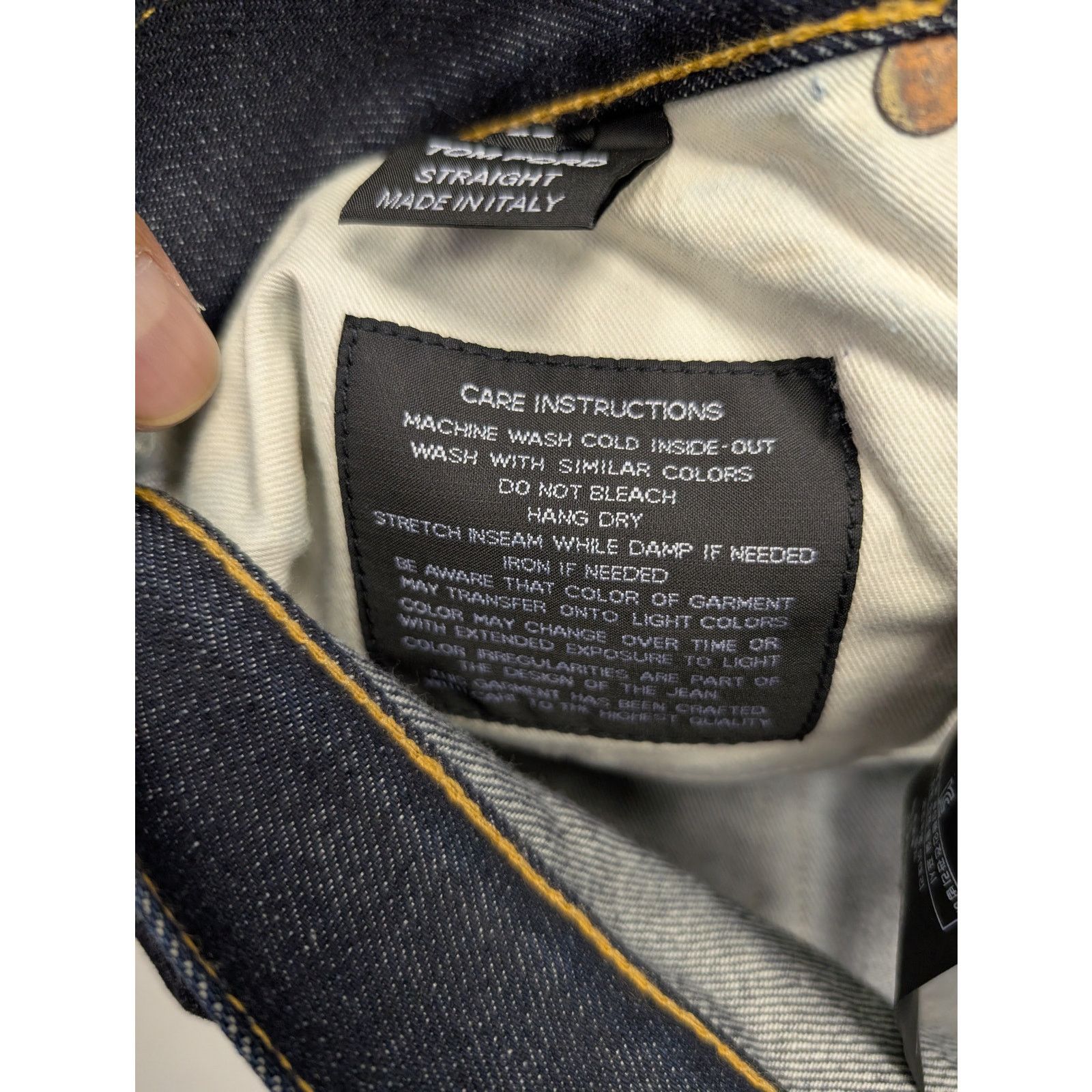 Tom Ford o1rshd1 Q:2 / Straight Denim Jeans in Blue 29 Size US 29 - 14 Thumbnail
