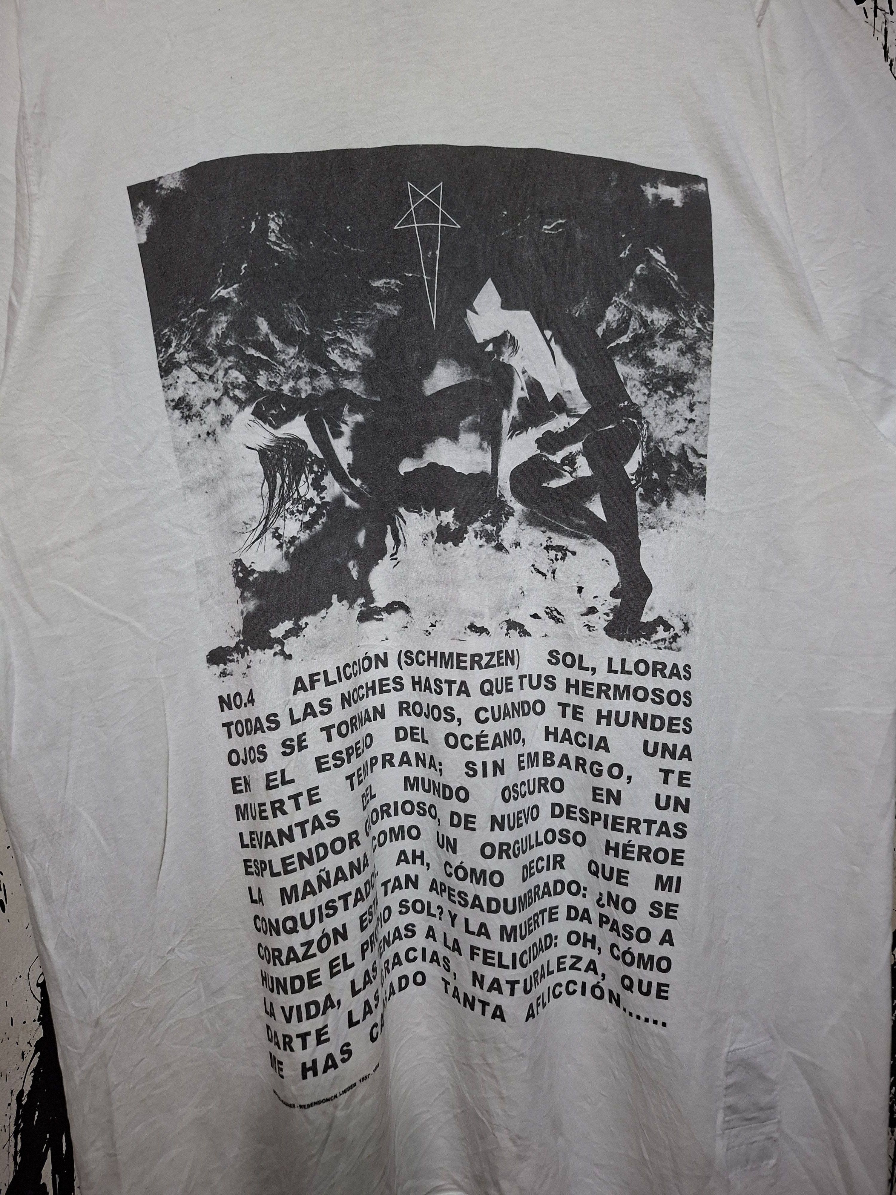 Rick Owens Drkshdw RICK OWENS DRKSHDW SS 2020 WAGNER NO.4 "TECUATL" T-SHIRT Size US L / EU 52-54 / 3 - 3 Thumbnail