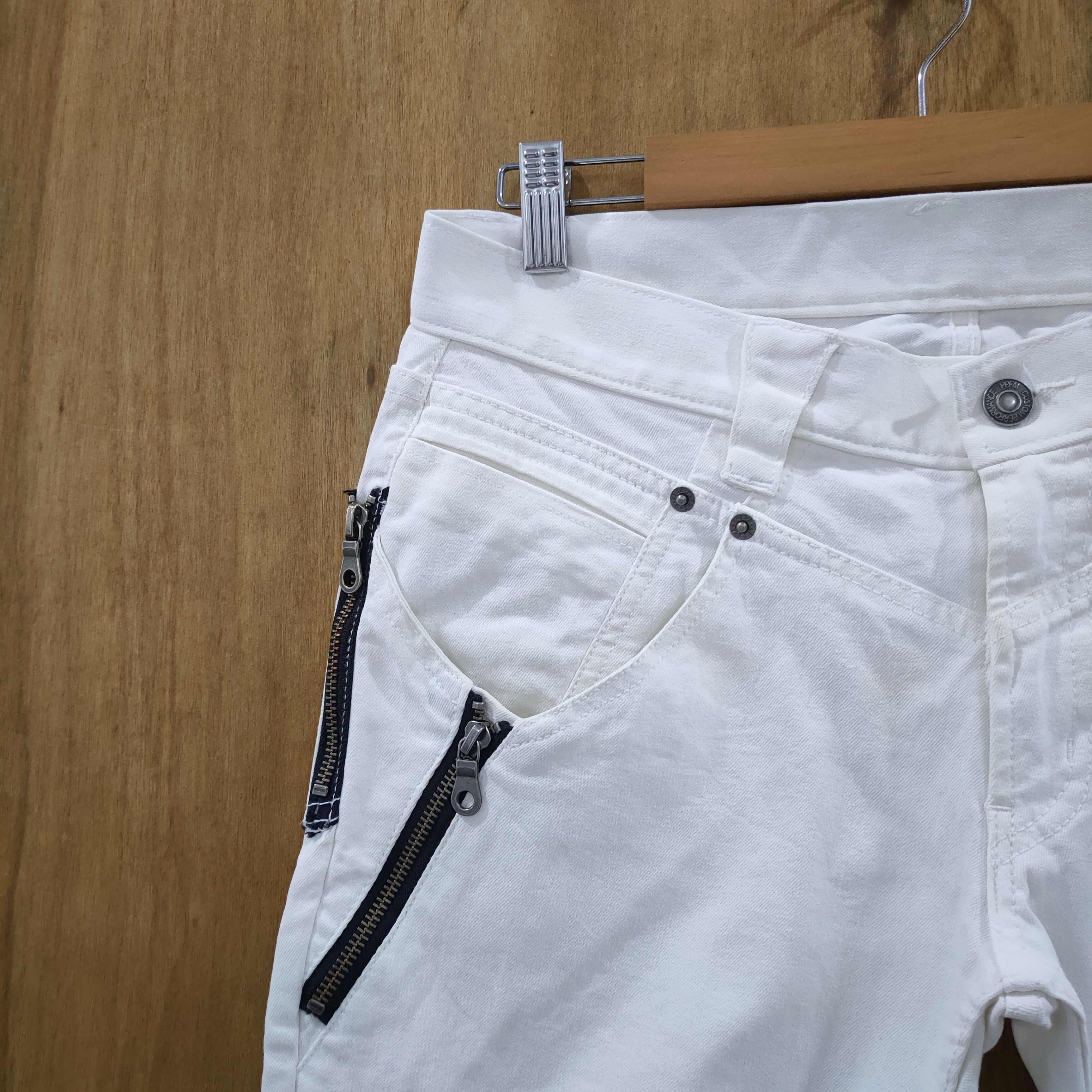 PPFM PPFM WHITE MULTIPOCKET JEAN DENIM PANTS Size US 30 / EU 46 - 4 Thumbnail