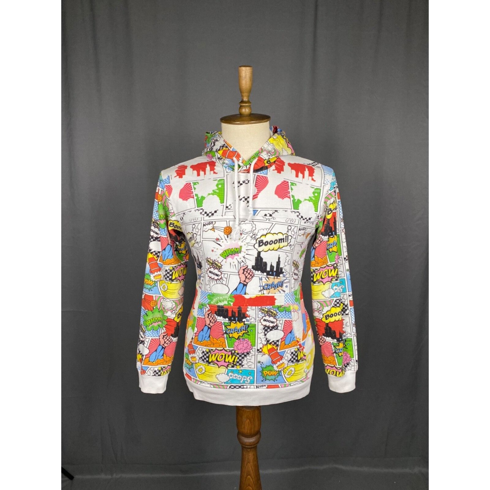 Comme des Garcons Comme Des Garcons Comic Men's White Hoodie Sweater Size M Size US M / EU 48-50 / 2 - 3 Thumbnail