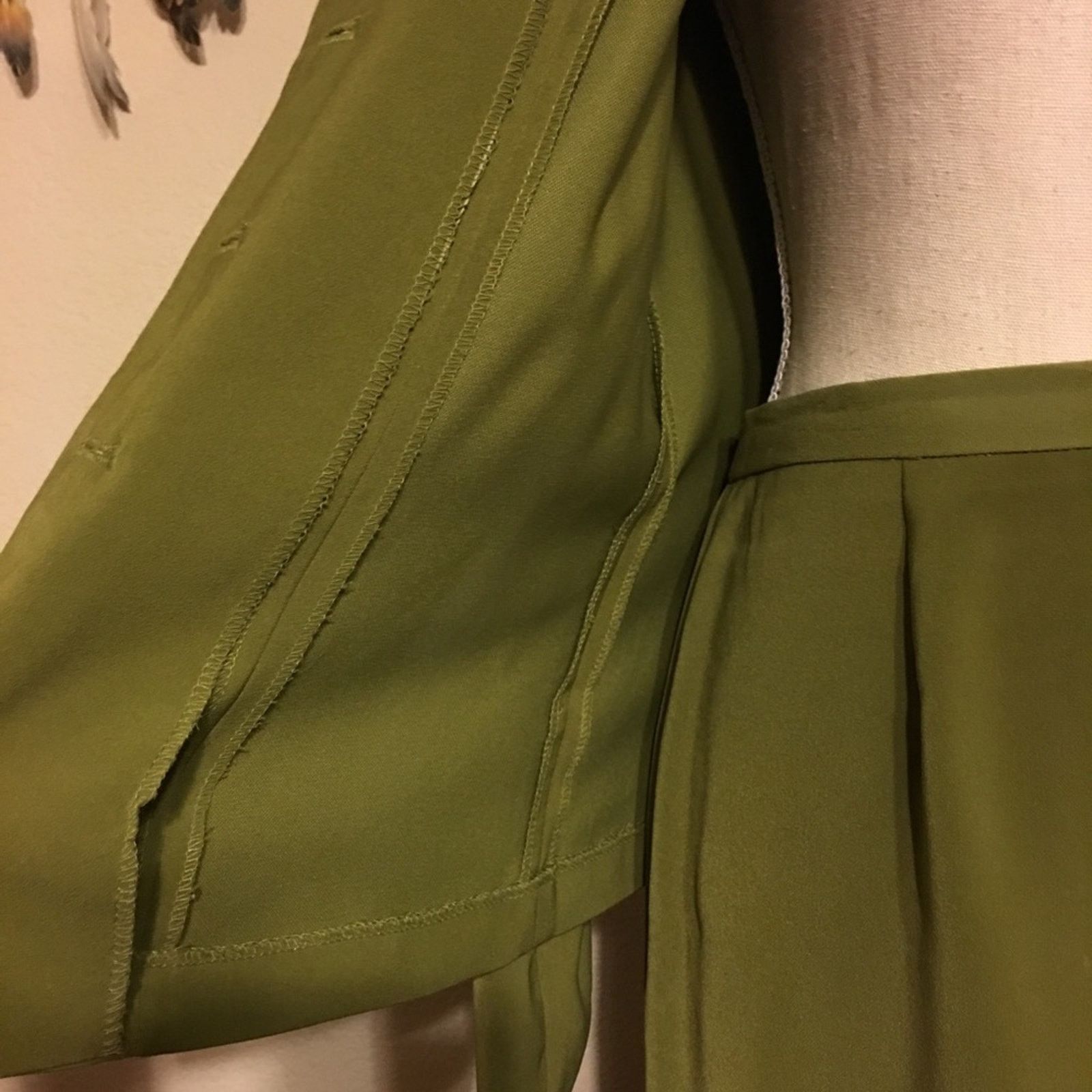 Other Tower Hill olive green skirt set NWOT 8 Size M / US 6-8 / IT 42-44 - 7 Thumbnail