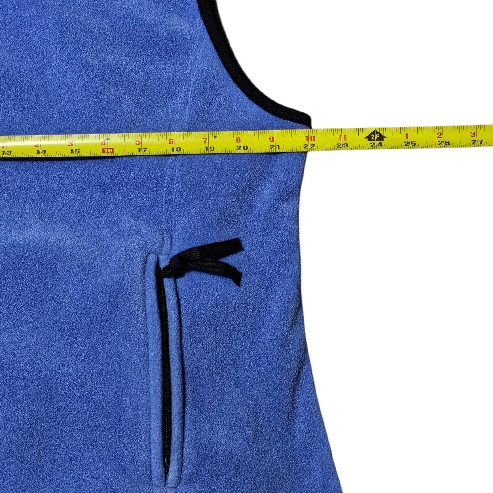 Woolrich Woolen Mills Woolrich Sky Blue Fleece Vest Full Zip Womens XL Zip Pockets Size XL / US 12-14 / IT 48-50 - 4 Thumbnail
