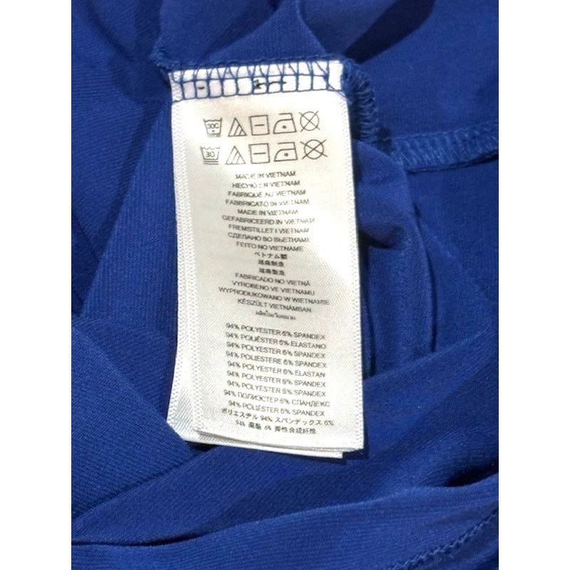 Michael Kors Michael Kors Amalfi Blue Cap Sleeve Faux Wrap Midi Dress Size M / US 6-8 / IT 42-44 - 9 Thumbnail