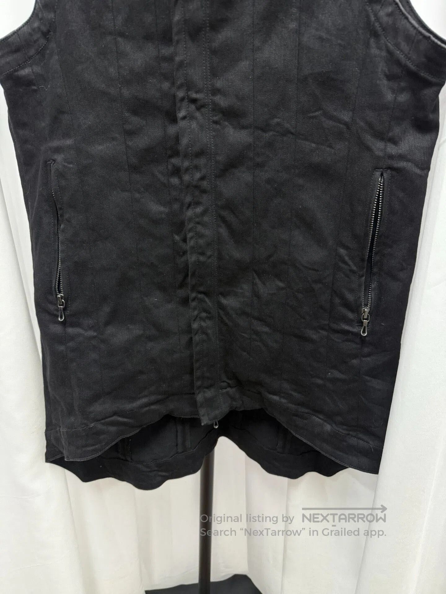 Comme des Garcons Homme Plus Stylish Black Denim Stand. Size US M / EU 48-50 / 2 - 6 Thumbnail
