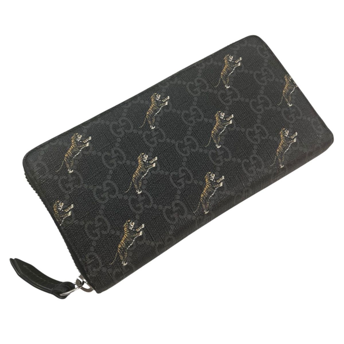Gucci Gucci Leaping Tiger Monogram Continental Zip Around Wallet Size ONE SIZE - 7 Thumbnail