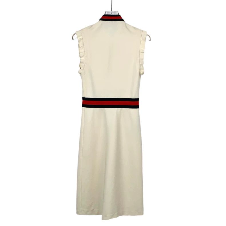 Gucci GucciBeige bow tie sleeveless dress Size S / US 4 / IT 40 - 2 Thumbnail