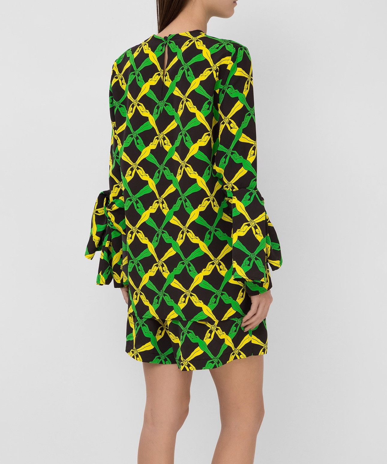 Bottega Veneta Last Bottega Veneta Printed Multicolored Blouse Size XXS / US 00 / IT 34 - 3 Thumbnail