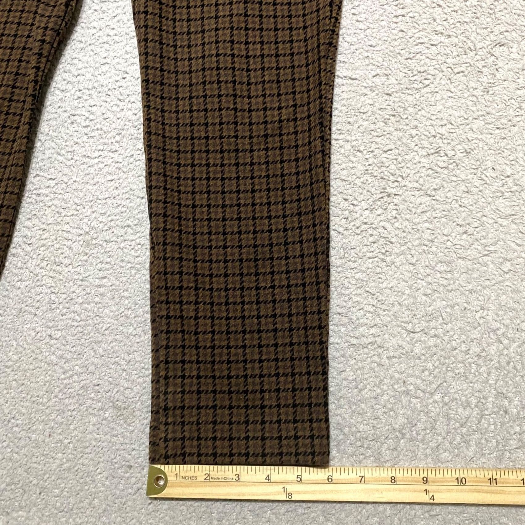 Old Navy Old Navy Pixie Skinny Stretch Plaid Pants - Brown, 12P, Petite, High Rise, Ankle, Wool? Wait no Size 34" / US 12 / IT 48 - 5 Thumbnail