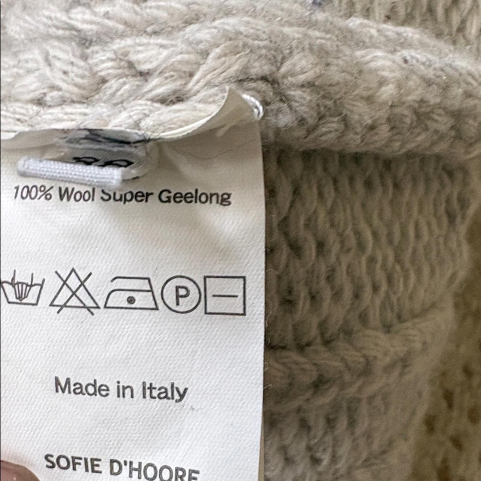SOFIE D'HOORE SOFIE D’HOORE Luxury Super Geelong Wool Cable Knit Cardigan Size S / US 4 / IT 40 - 11 Thumbnail