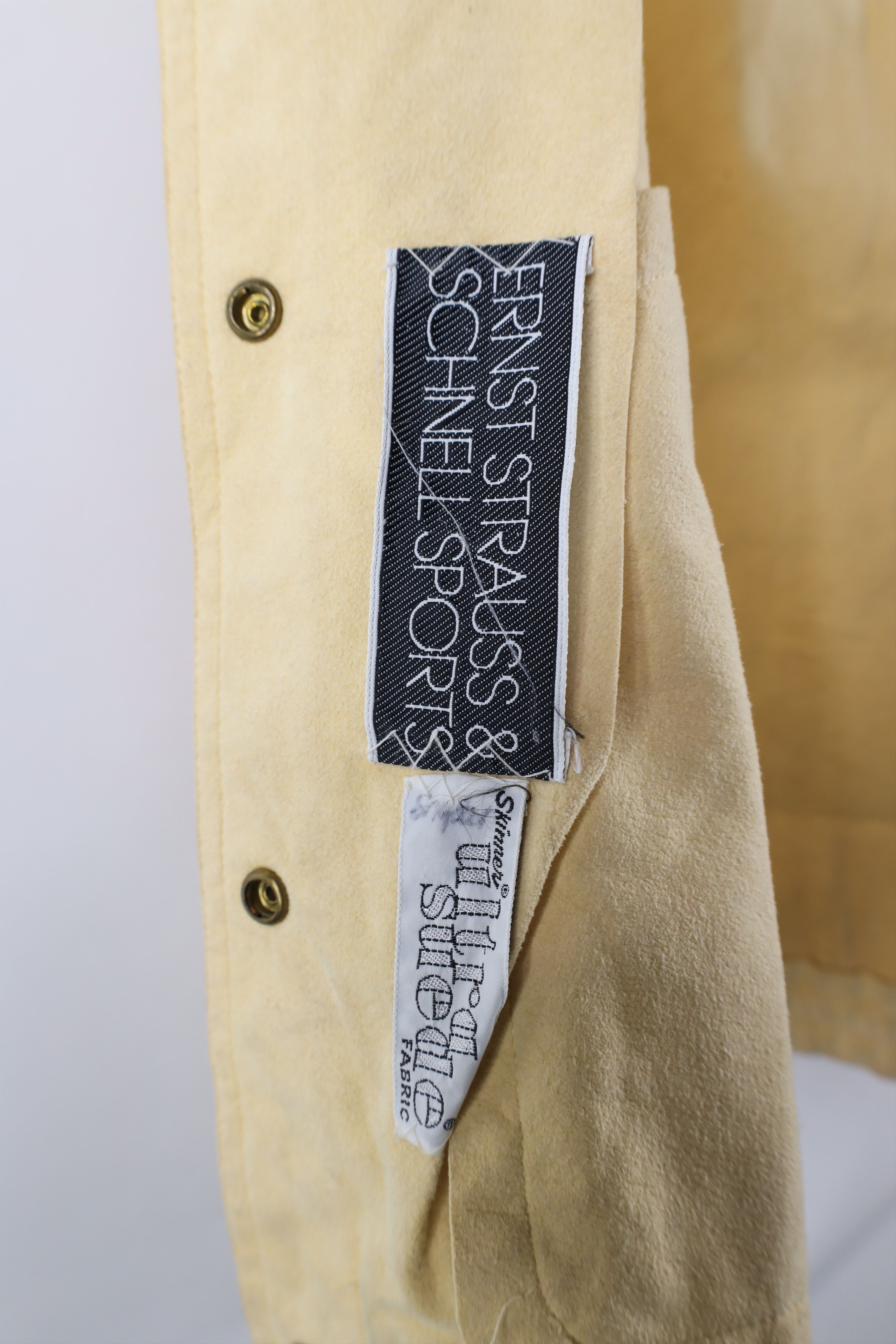 Vintage Vintage 60s Streetwear Ultra Suede Bomber Jacket Beige Size M / US 6-8 / IT 42-44 - 9 Thumbnail