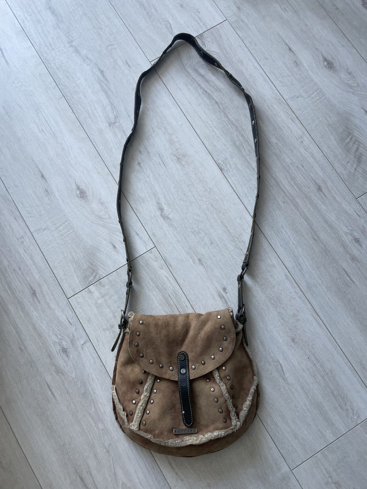 Guess Vintage Y2K Guess Avant Garde 00’s Fur Leather Bag RARE Size ONE SIZE - 3 Thumbnail