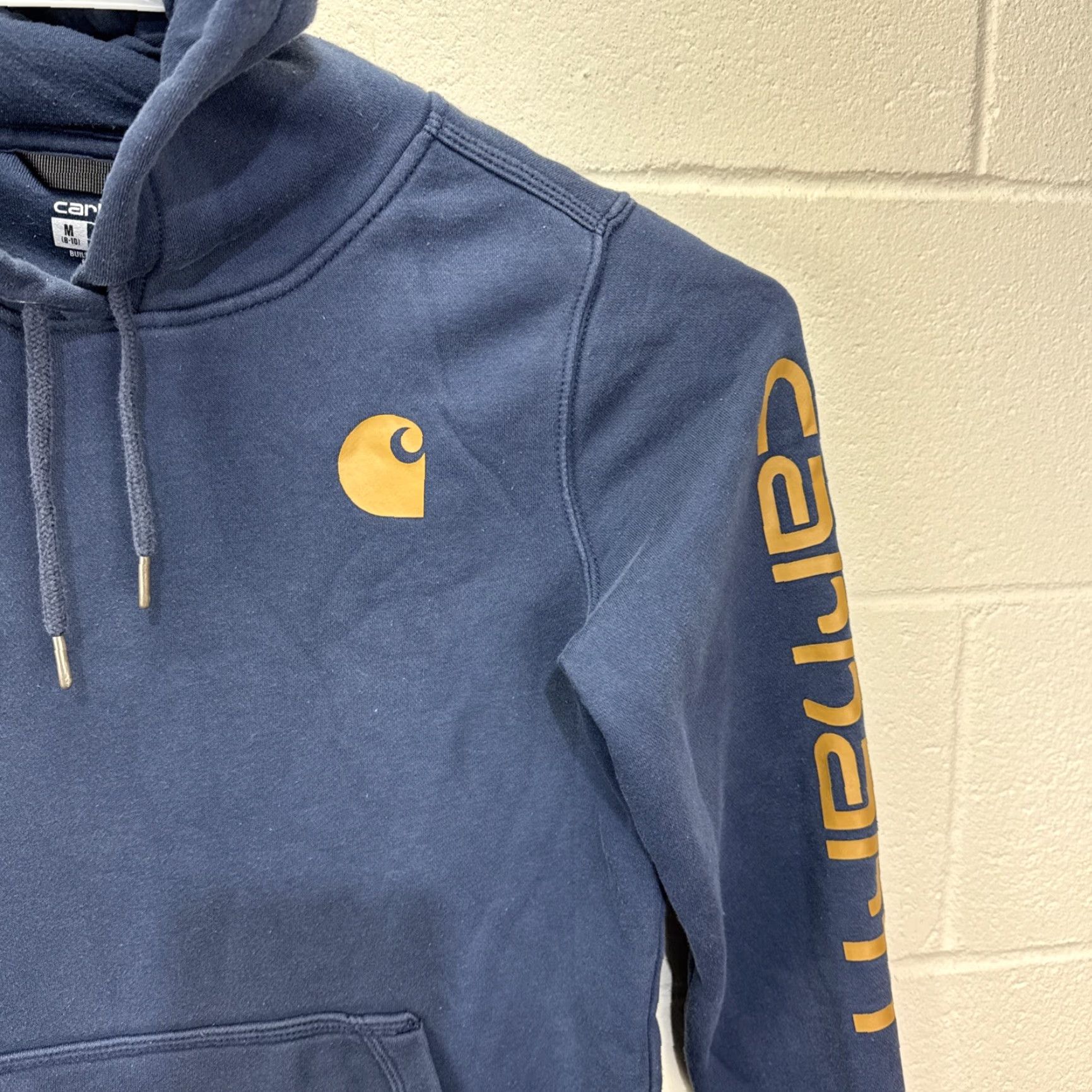 Carhartt Carhartt Women’s Hoodie Pullover Navy Blue Logo Fleece Medium Size M / US 6-8 / IT 42-44 - 6 Thumbnail