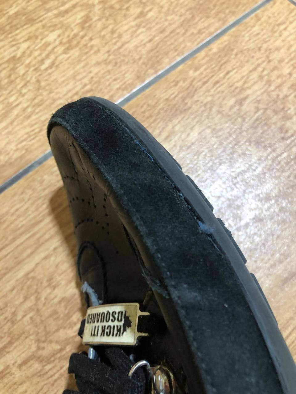 Dsquared2 Black leather Dsquared Trainers sneakers Size US 12 / EU 45 - 10 Thumbnail