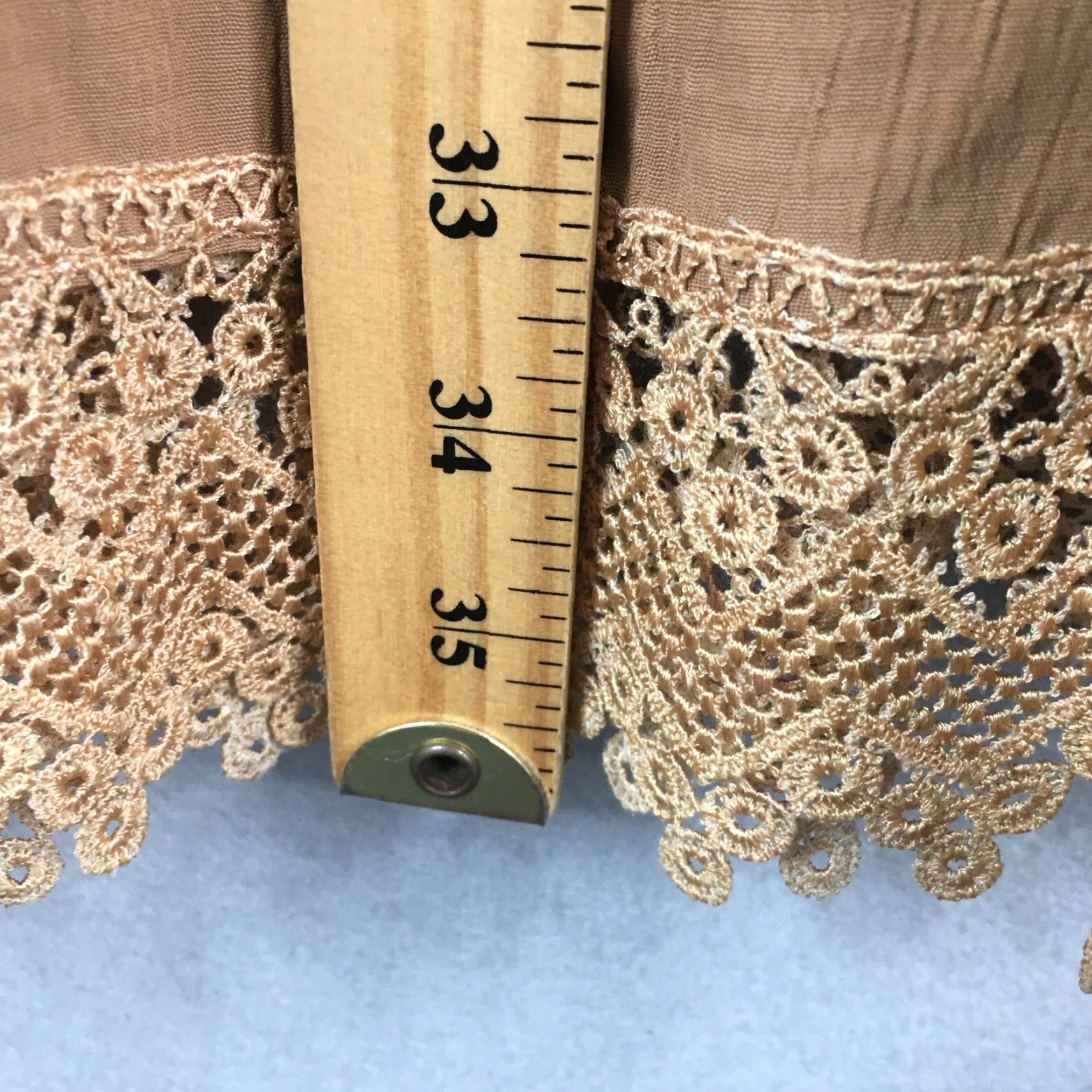 Vintage VINTAGE Pure West Maxi Skirt Women One Size Brown Crochet Boho Beach Hippie Retro Southwestern Long Size 42" / US 20 - 7 Thumbnail