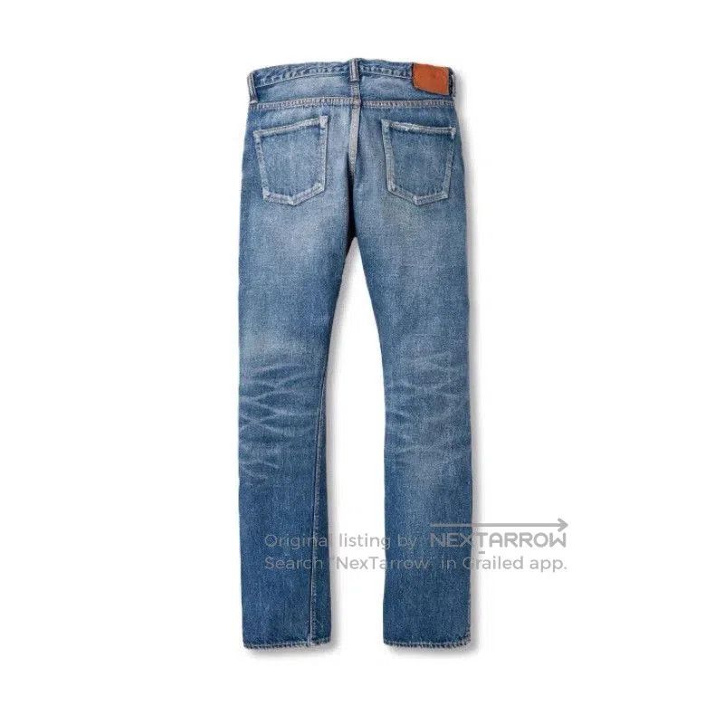 Full Count & Co. FULLCOUNT Washed Vintage Slim Straight Jeans. Size US 32 / EU 48 - 5 Thumbnail