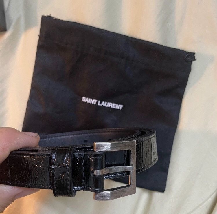Saint Laurent Paris × Yves Saint Laurent Saint Laurent Embossed Belt Size ONE SIZE - 2 Thumbnail