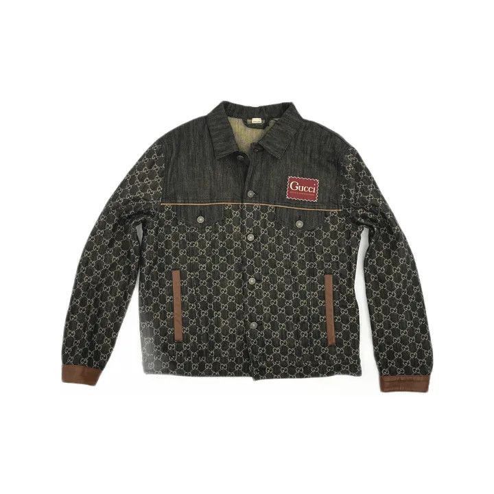 Gucci Gucci Logo Denim Jacket for Men-2507 Size US L / EU 52-54 / 3 - 1 Thumbnail
